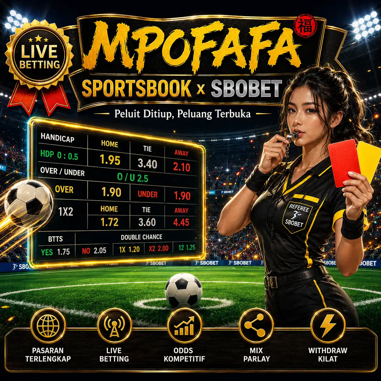 MPOFAFA Sportsbook × SBOBET | Gemuruh Stadion Pecah Saat Peluit Wasit Ditiup